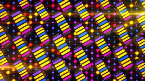 Columns Lights Neons