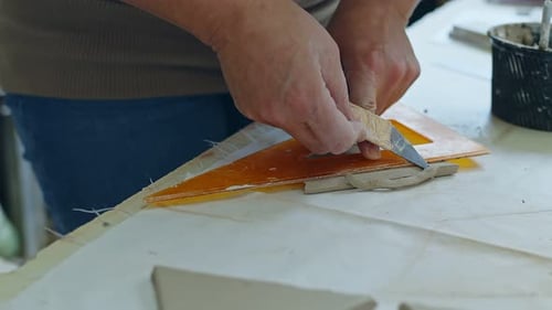 Working In A Ceramic Art Workshop 4