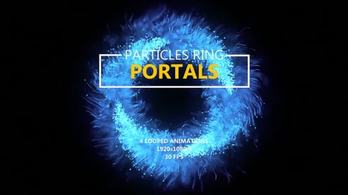 Portal - Ring mit Partikeln