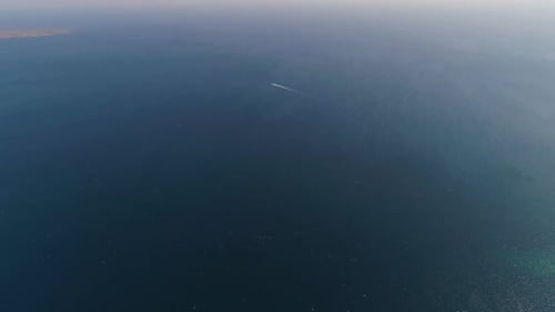 Seascape Motorboat on the Sea