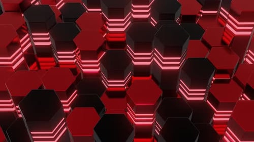 Neon Cube Wave Background | Abstract 3D Motion Graphics Loop | Corporate Tech 4K