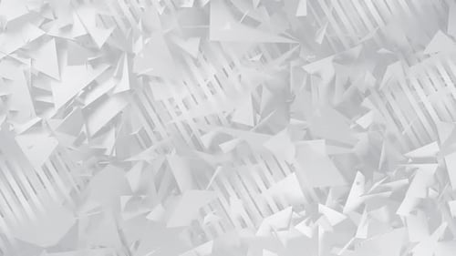 Abstract Geometric White Triangles Shapes Background Loop