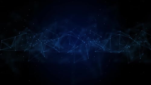 Abstract Futuristic Network Connection Loop Background