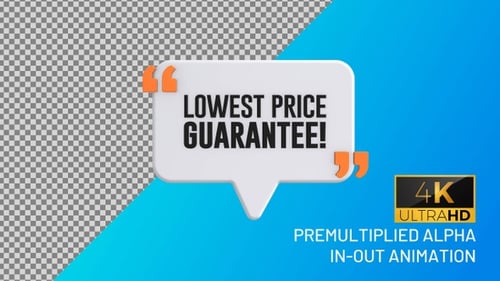 Modern 3D Speech Bubble Text Reveal Animation