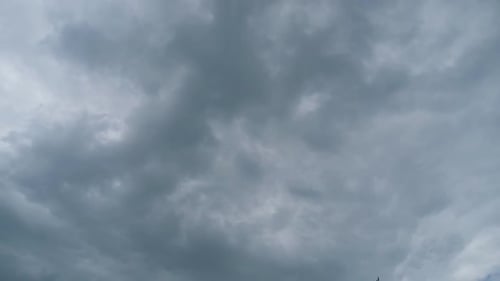 Ominous Grey Clouds Moving in Time Lapse