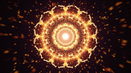 Mandala Kaleidoscope Tunnel 01