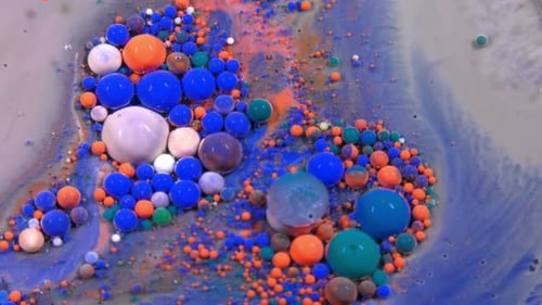 Sphères sur peinture 36