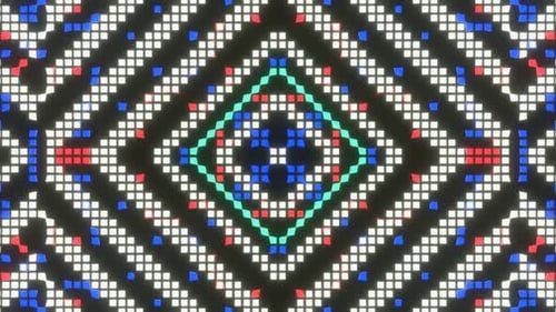 Vj Loop Animation Of Pixel Mosaic Ver12 02