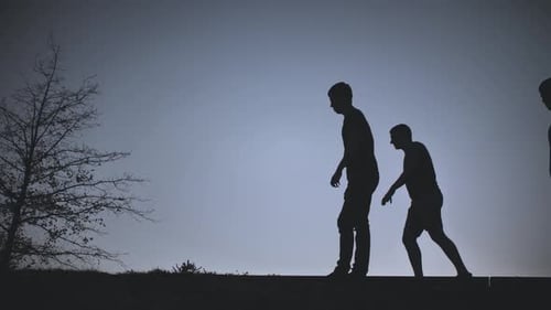 Zombies Walking Down the Street