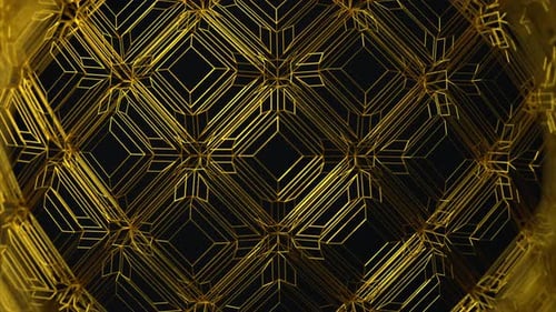 Línea dorada abstracta