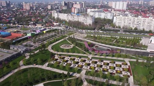 Öffentlicher Park Krasnodar (Galitsky Park). Krasnodar.