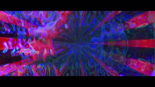 Psychedelic Glitch Distortion Abstract Motion Background