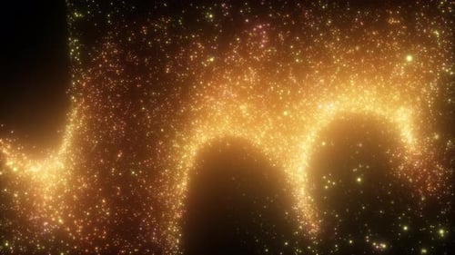 Flowing Particles with Beautiful Flash Light Effects
