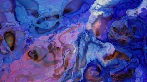 Psychedelic Galactic Paint Texture Background 13