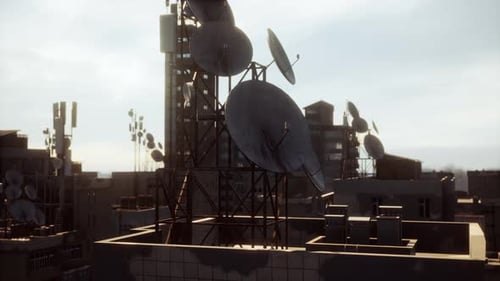 Roofs of Abandoned Ghost Town