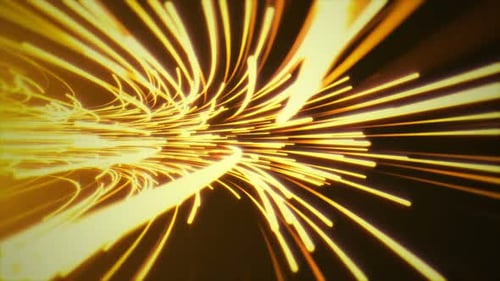 Hyperspace Jump Gold Left Rotation