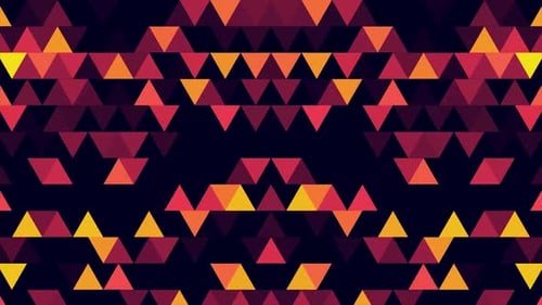 Abstract background of 8-bit minimalism triangles