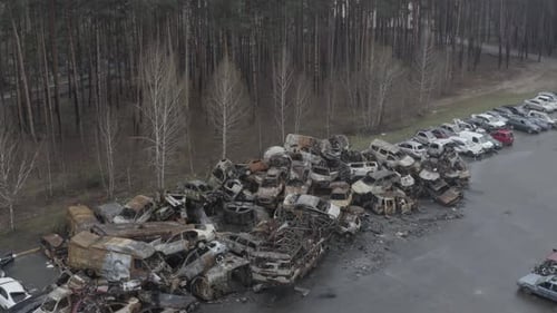 Irpin Ukraine 22 04 2022 Evidance of Russian War Crimes