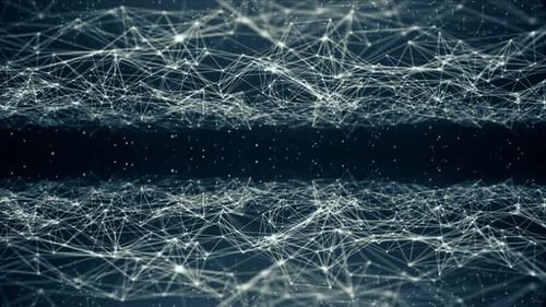 Abstract Futuristic Technology Network Loop Background