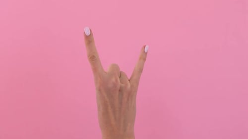 Hand Gesturing Heavy Metal Rock Sign