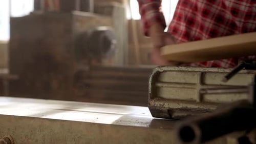 Close Up Footage of Joinery Work