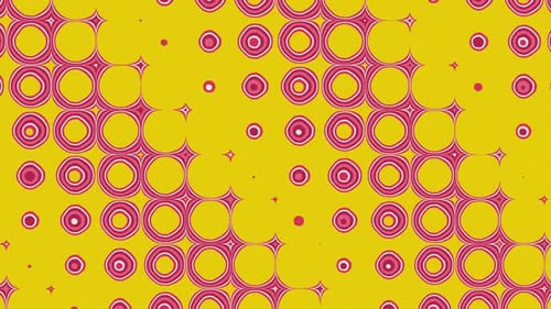 Abstract Yellow Looping Background
