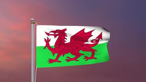 Wales Flag 4k
