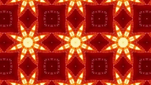 VJ Orange Light Kaleidoscope Loop 4K 02