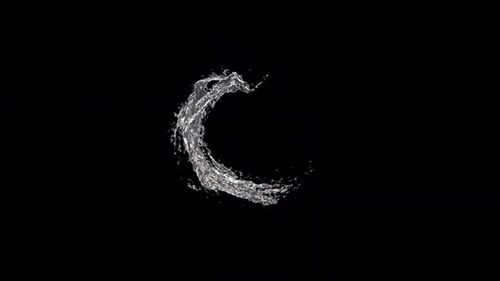 Dynamic Water Splash Arc Element