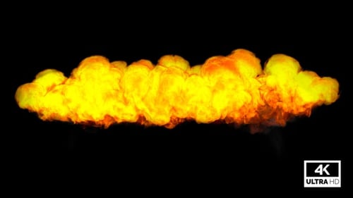 Intense Ground Fire and Smoke Explosion Element