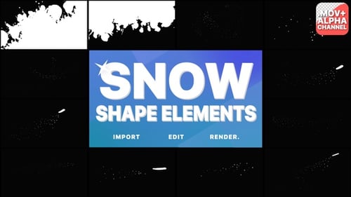 Animated Christmas Snow and Fluid Shape FX