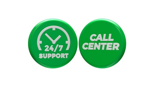 Green Support 247 3D Icon Nahtlos gedreht V2