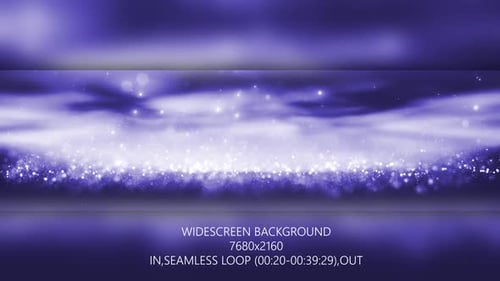 Abstract Purple Shimmering Particle Loop Background