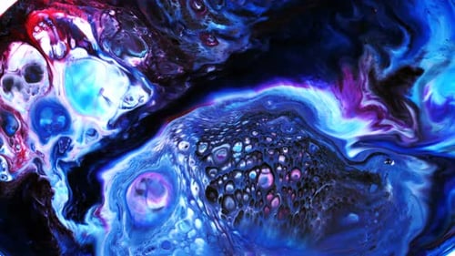 Abstract Colors Flowing and Mixing