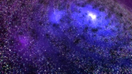 Blauer Galaxy Space Motion Loop-Hintergrund