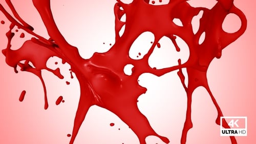 Fluid Red Liquid Splash Transition