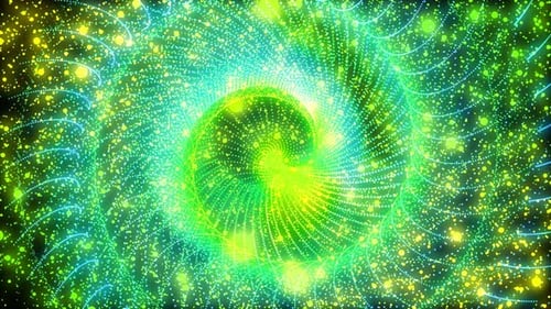 Graphismes de mouvement de fond de particules lumineuses abstraits Graphiques animés animés