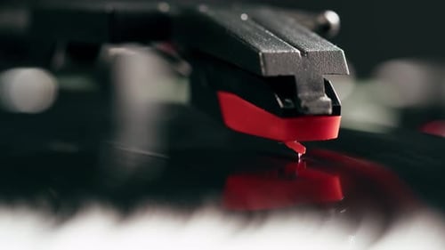 Vinyl Record Closeup