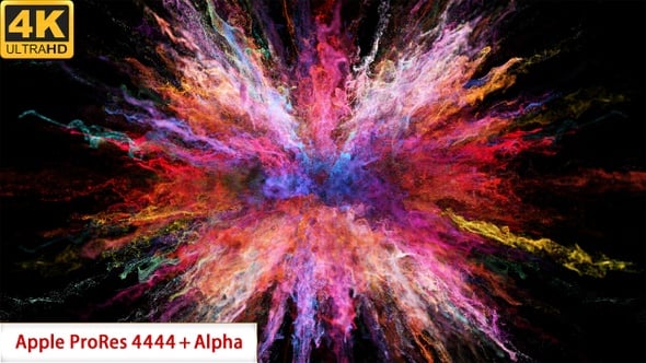 Vibrant Exploding Color Powder Reveal Animation, Backgrounds Motion ...