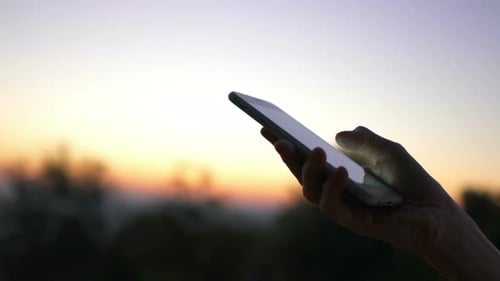 Use Smartphone With Nature Background