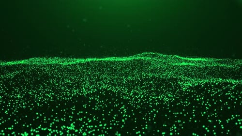 Grüne Partikelschleife
