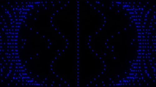 Small Luminous Blue Particles Looping Background