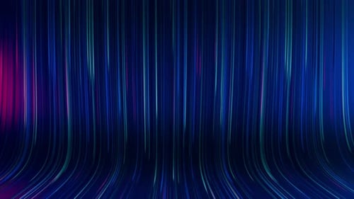 Abstract Vertical Neon Lines Digital Background Loop