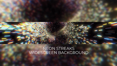 Neon Streaks Widescreen Background