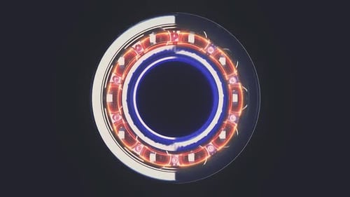 Animated Sci-Fi Glowing Energy Core Loop