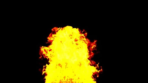 Dynamic Realistic Fire Flame Rising Animation