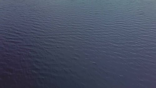 Aerial View of Waves of Alftavatn Lake and Mountains in Iceland