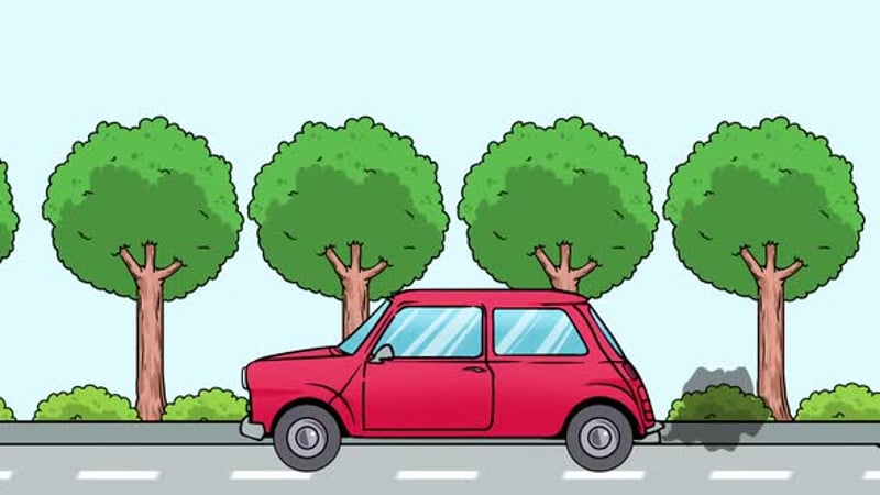 Flat Design Car Animation, Elements Motion Graphics ft. car & vehicle ...