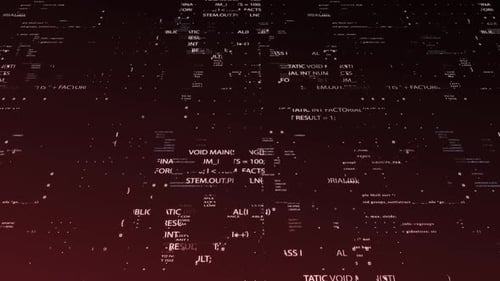 Futuristic Digital Interface Screen with Computer Code