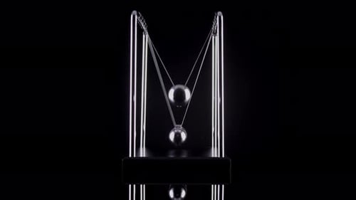Newton's Cradle Slow Motion